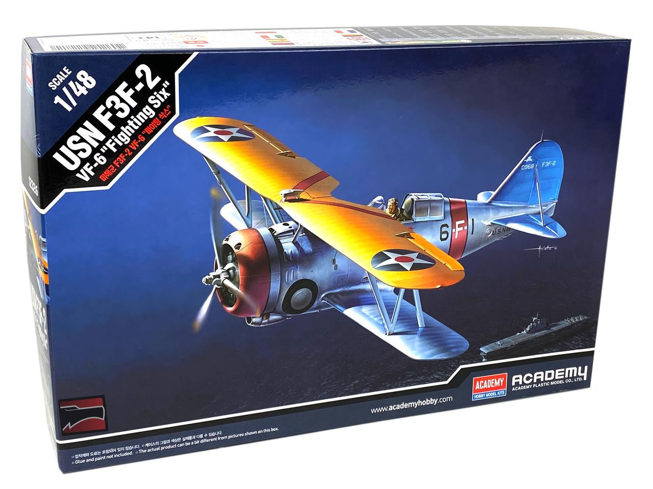 Academy 1/48 Academy USN F3F-2 VF-6 Fighting Six